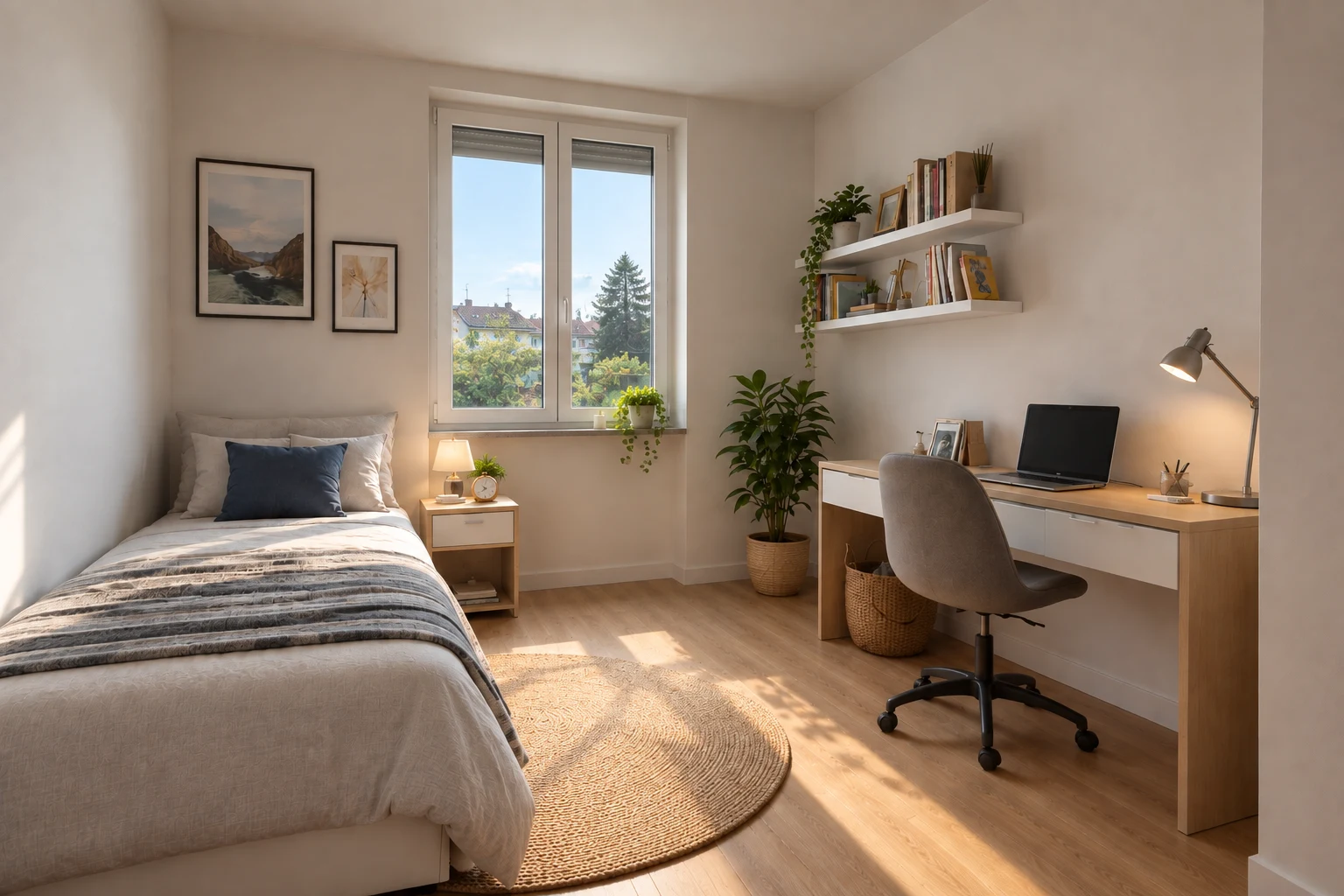Render illustrativo Nova Oasis: interno della cameretta