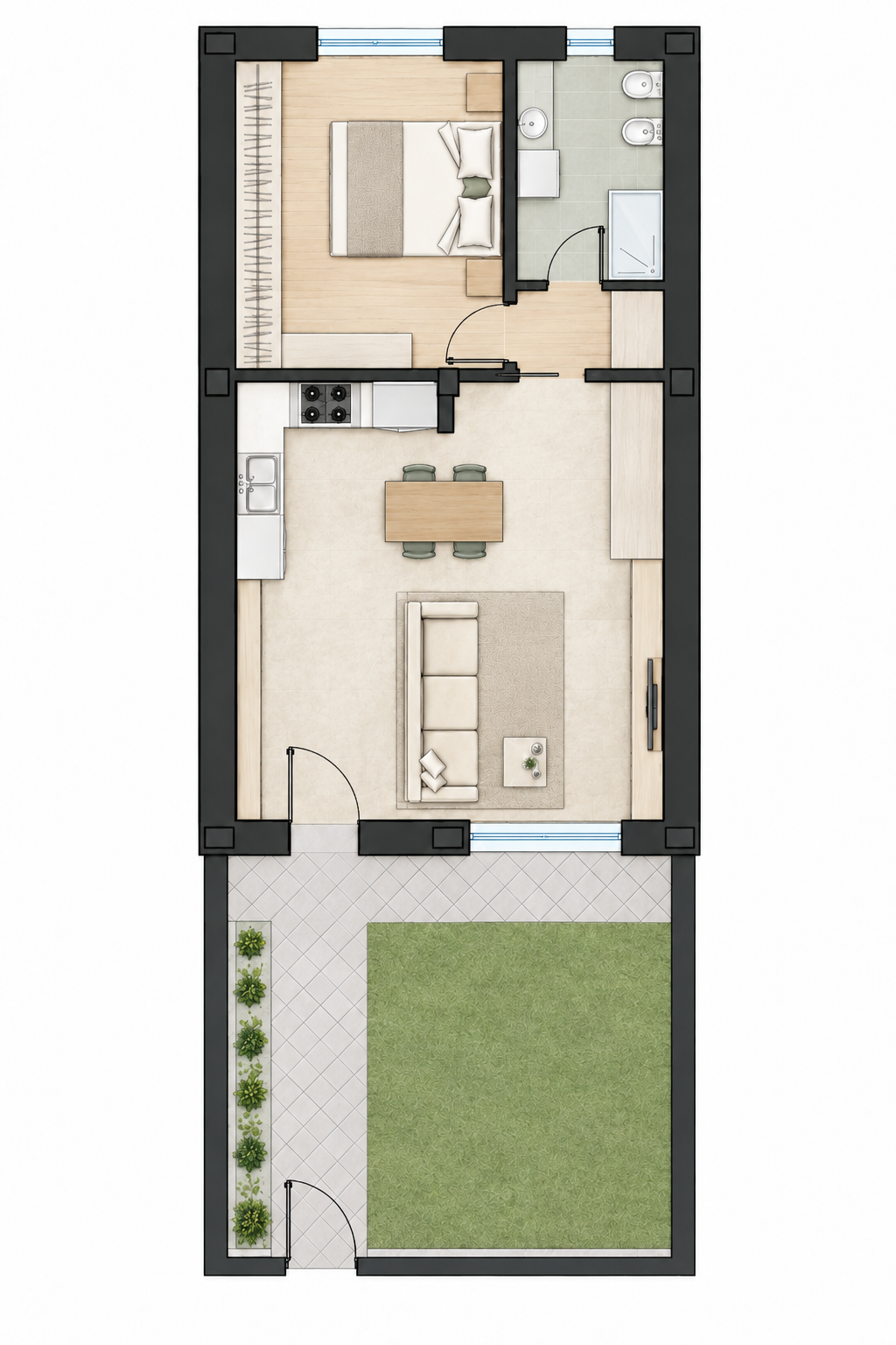 Planimetria appartamento 03 Nova Oasis