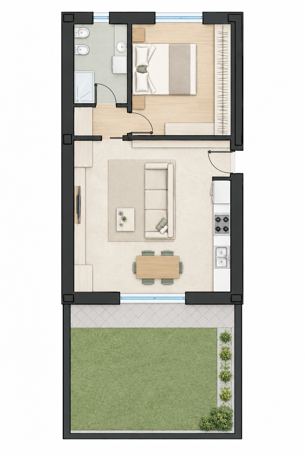 Planimetria appartamento 04 Nova Oasis